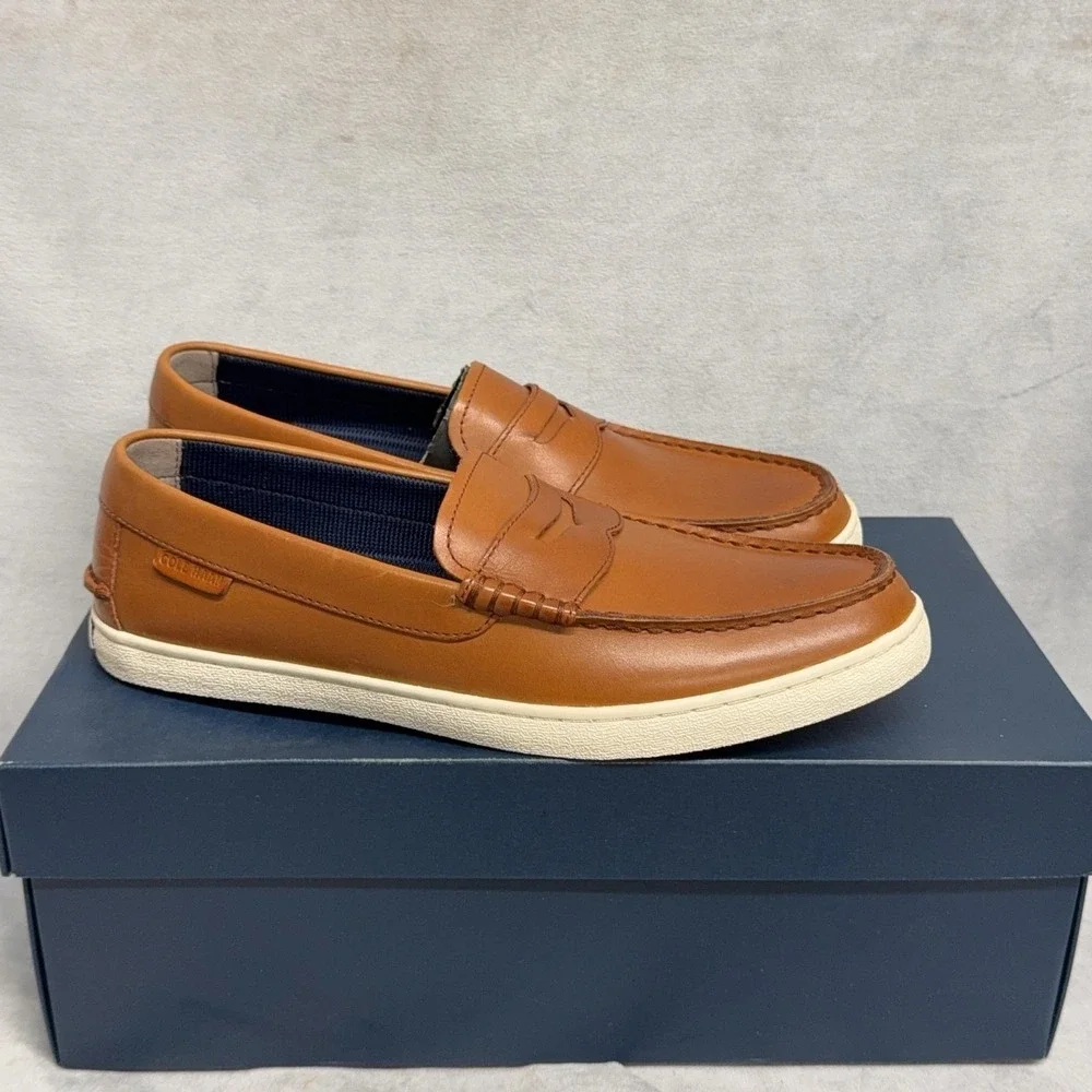 Cole Haan Nantucket Loafer II Shoes Mens Size 8.5 Brown Leather Slip On Casual